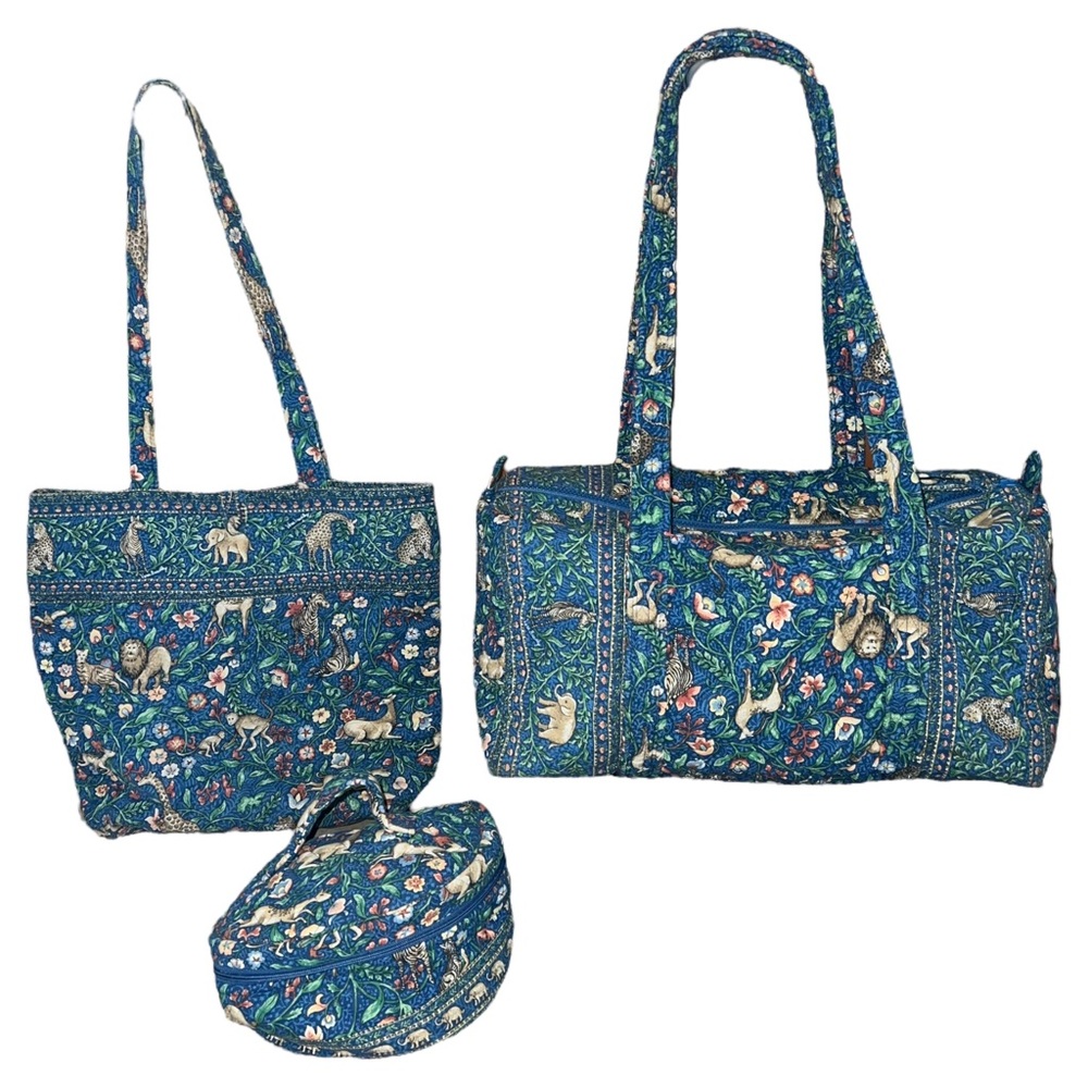 RARE - Vera Bradley Quilted Animal Kingdom Vintage Retired Set